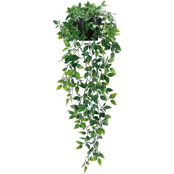 Whonline Fake Hanging Plants, Artificial Small Potted Plants for Indoor Outdoor - Picture 1 of 7